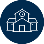 Education Icon Navy